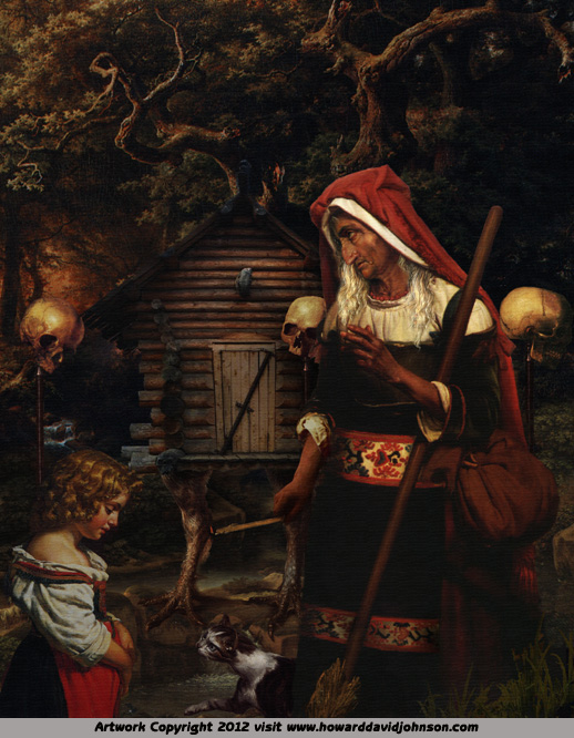 russian myth baba yaga witch fantasy art