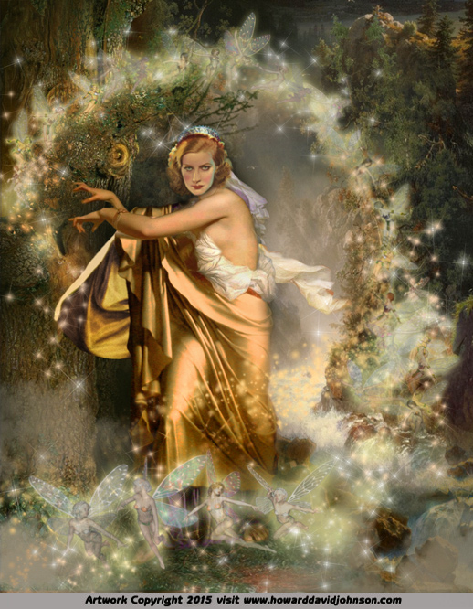 Morgan Le Fay Queen of Fairies Painting Howard David Johnson Art
