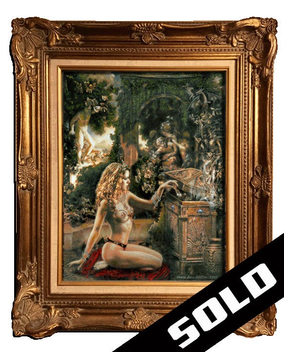  Pandora's Box Greek mythology oil painting neo-classical Roman World Myth Heathen realistic art