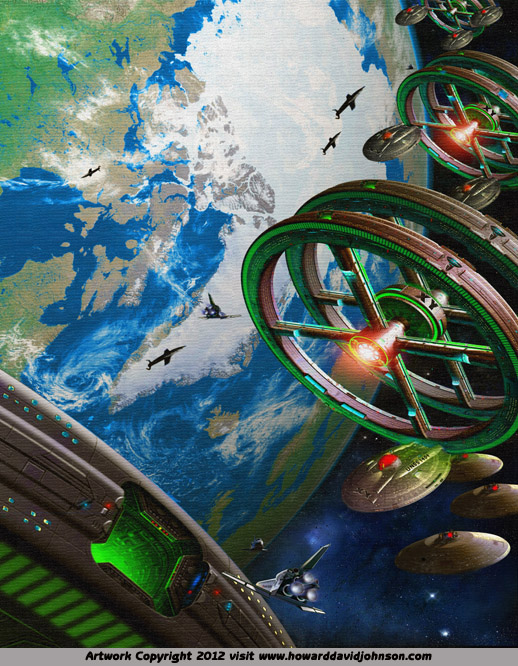 space exploratioion art space station painting