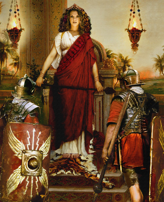 Warrior Queen Legendary warrior woman Zenobia fine art print Zenobia Queen of Palmyra painting pre raphaelite art 