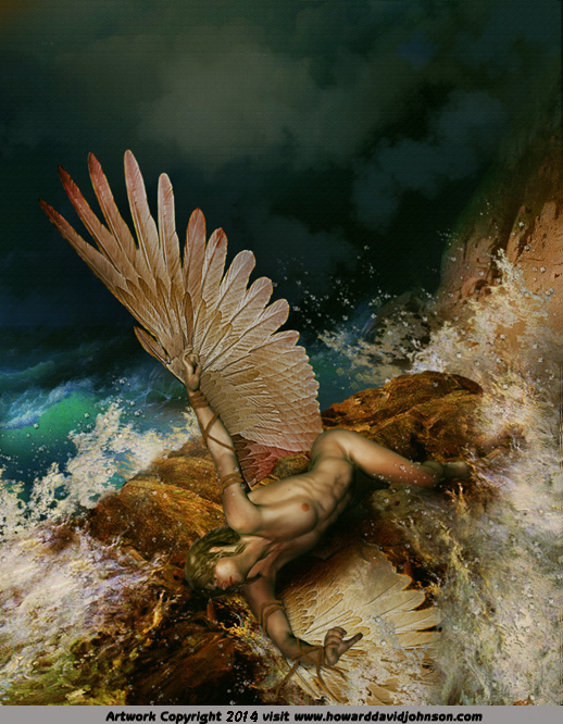 Icarus to close to the sun myth legend greek art
